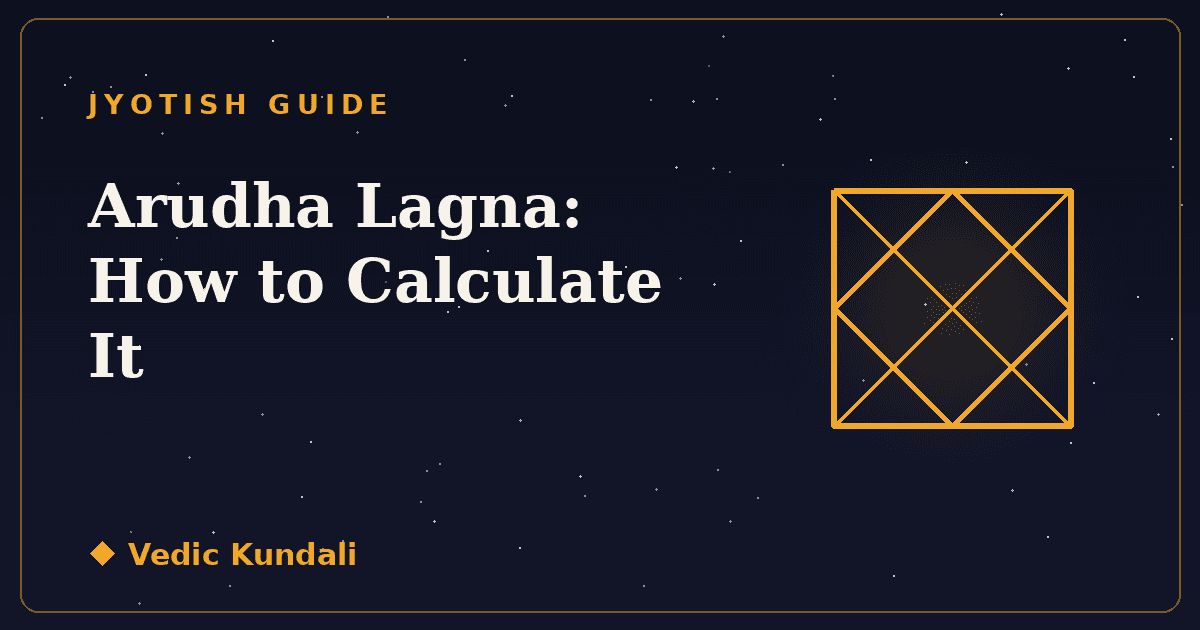 Arudha Lagna: How to Calculate It, With a Worked Example