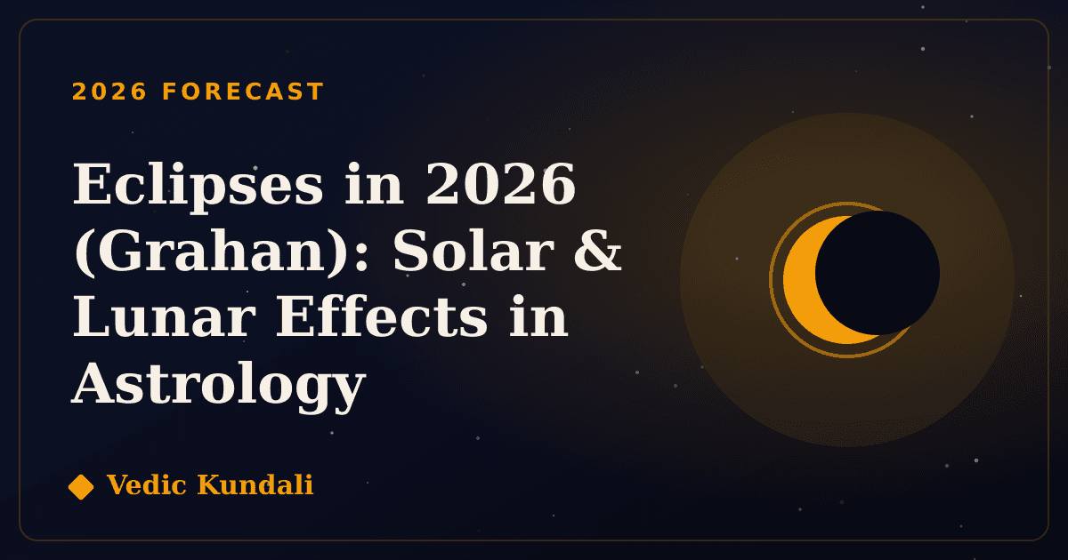 Eclipses in 2026 (Grahan): Solar & Lunar Effects in Astrology
