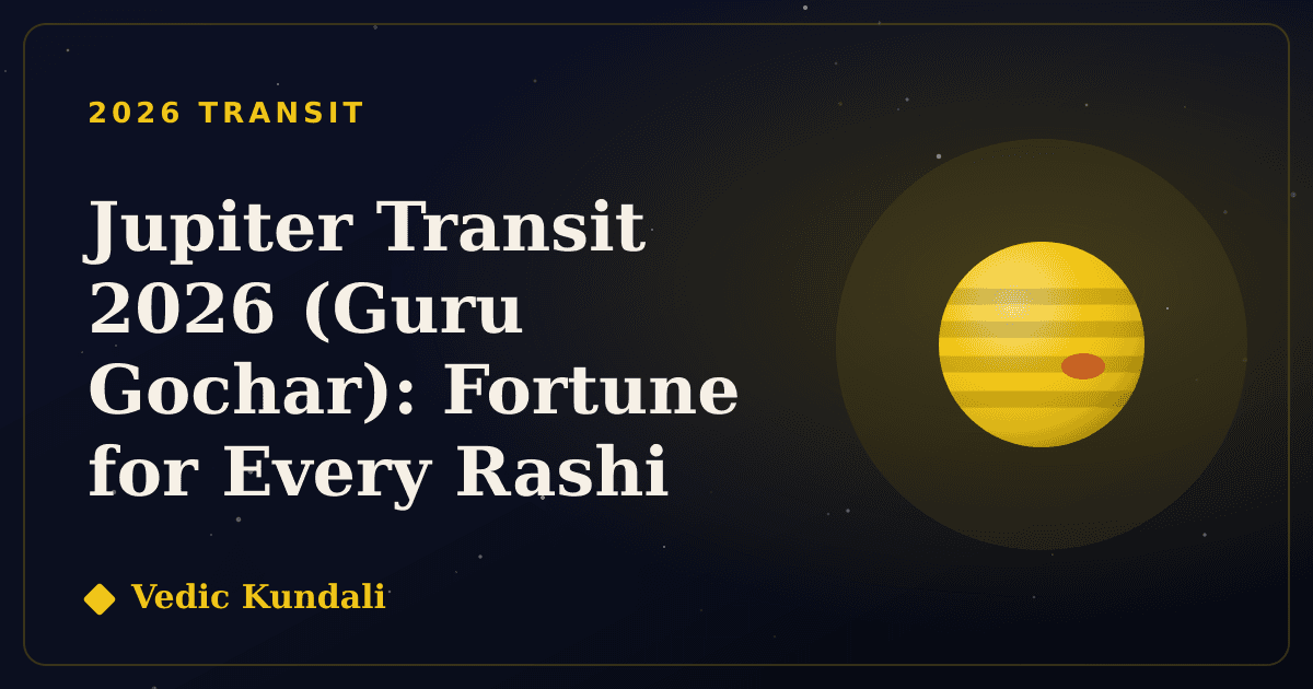 Jupiter Transit 2026 (Guru Gochar): Fortune for Every Rashi