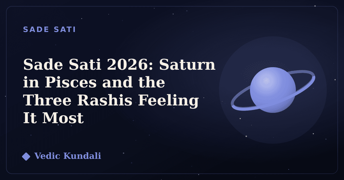 Sade Sati 2026: Saturn in Pisces and the 3 Rashis Affected