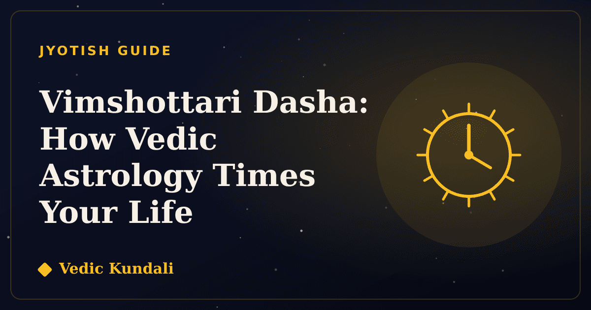 Vimshottari Dasha: How Vedic Astrology Times Your Life